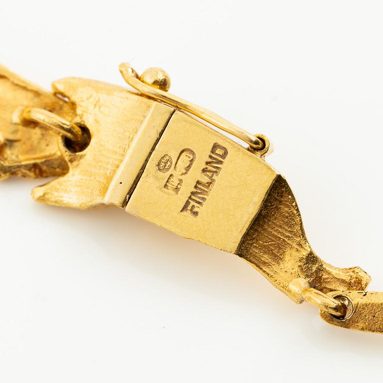 Björn Weckström, Necklace, 18K gold, "Mariehand", Lapponia.