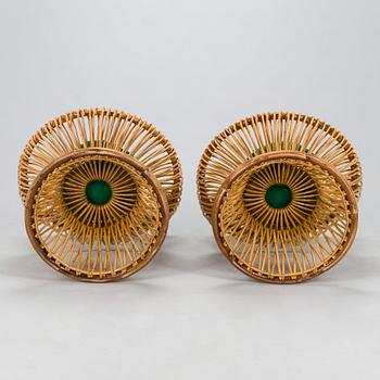 Franco Albini & Gino Colombini, a pair of 'Margherita' lounge chairs for Bonacina, Italy.