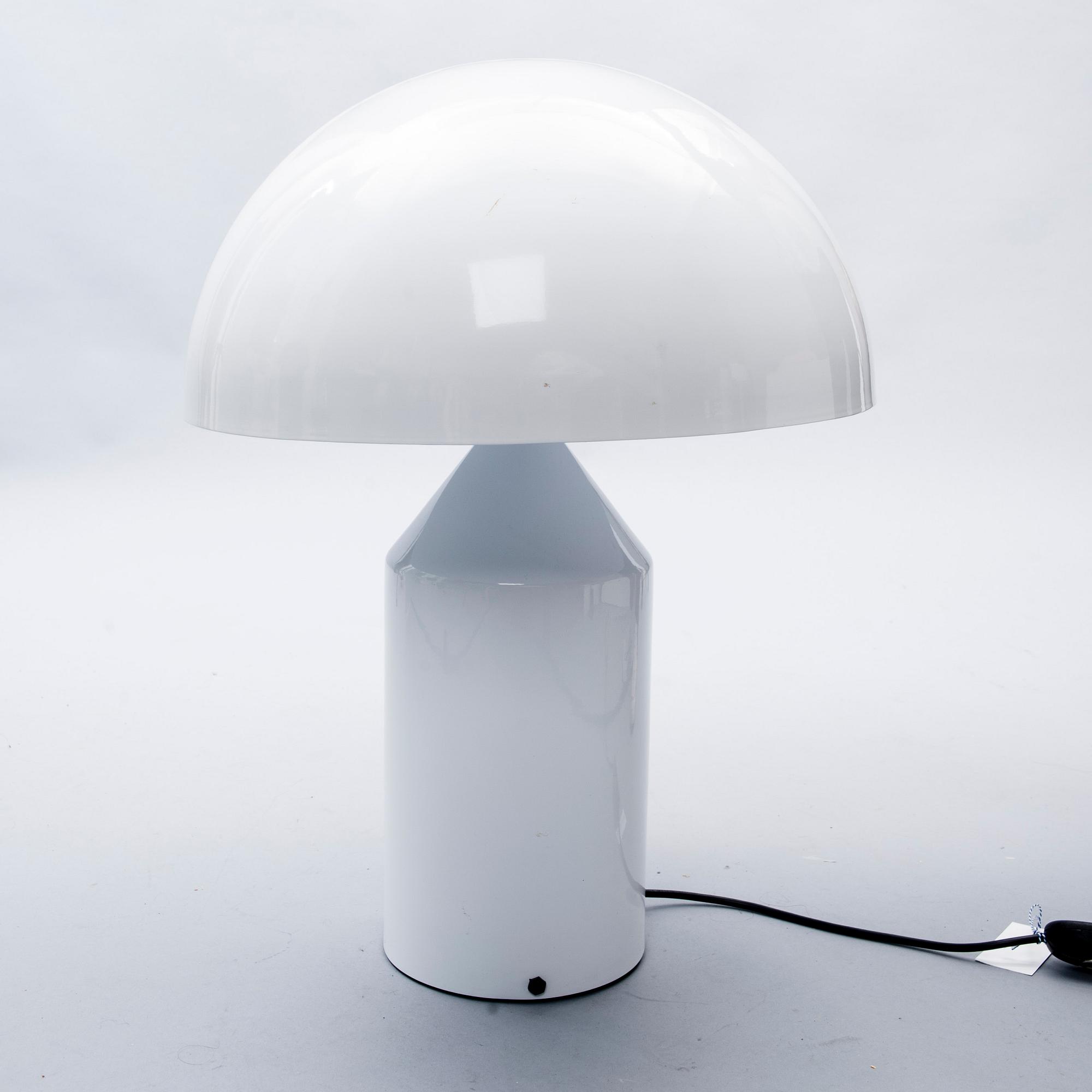 OLUCE, ATOLLO SERIES 233, VIT BORDSLAMPA.