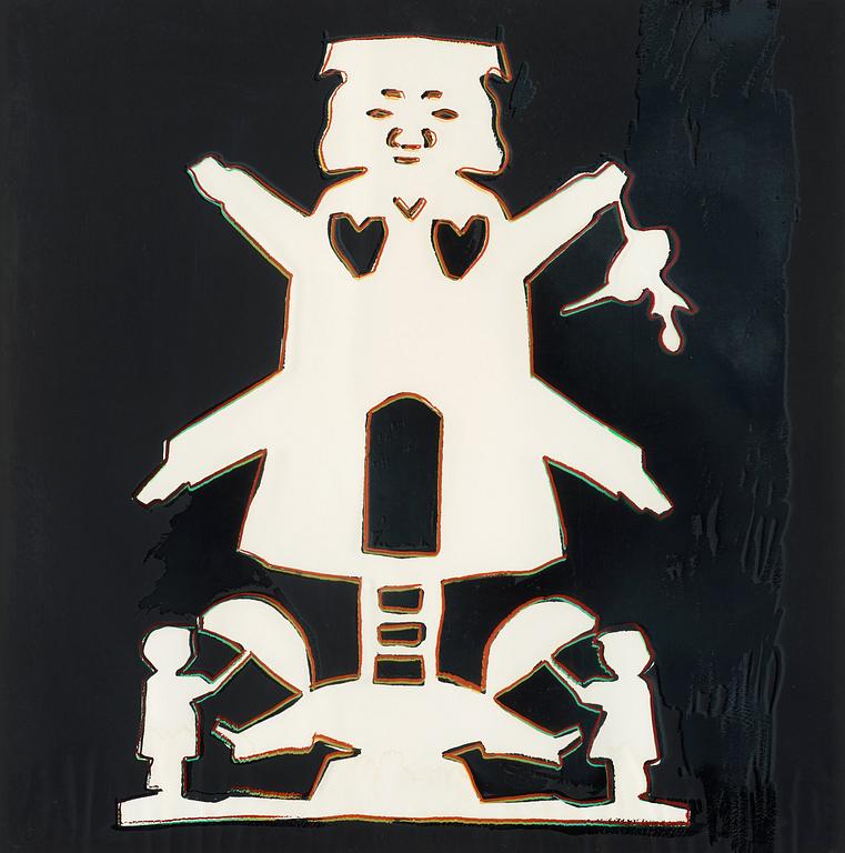 ANDY WARHOL, the complete suite with four silkscreens in colours, 1987,