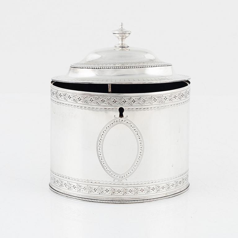 Teapot, silver, Hester Bateman, London, England, 1809.