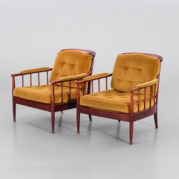 KERSTIN HÖRLIN-HOLMQUIST, a pair of Skrindan armchairs, later part of the 20th century.