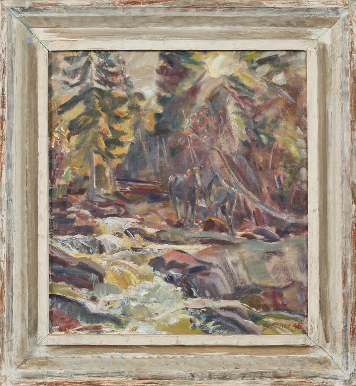 EDUARD BECHTELER, olja på duk, signerad och daterad 1945.