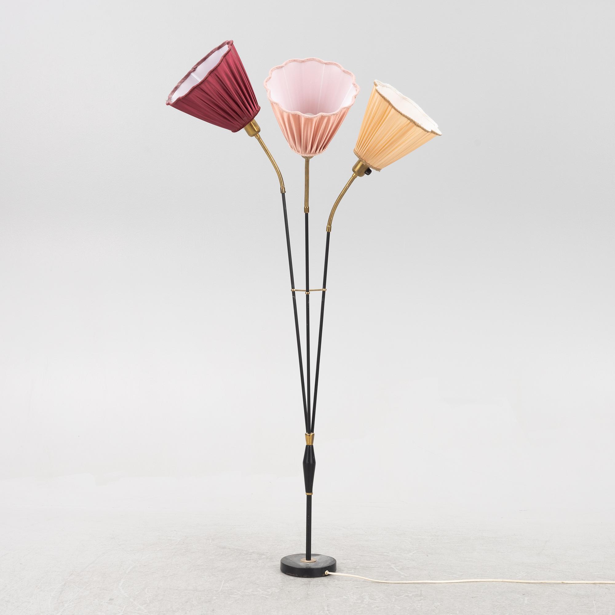 A 1950's floor lamp, Sweden.