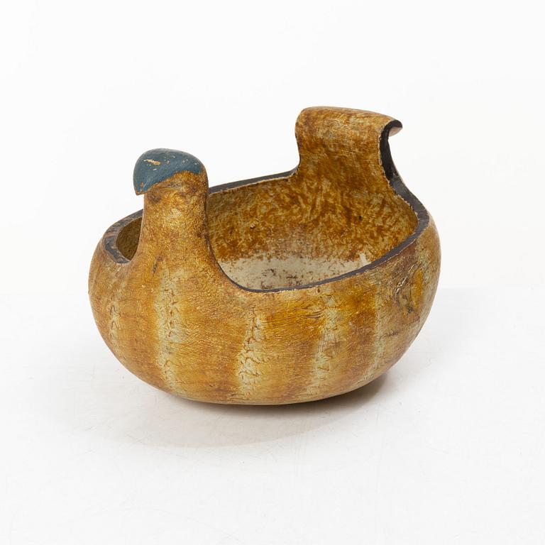 Oil lamp, Folk art, 19th century.