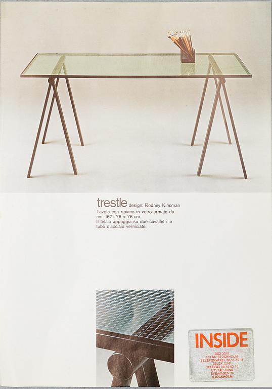 RODNEY KINSMAN, skrivbord, "Trestle", Bieffeplast, Padova, Italien, omkring 1990.