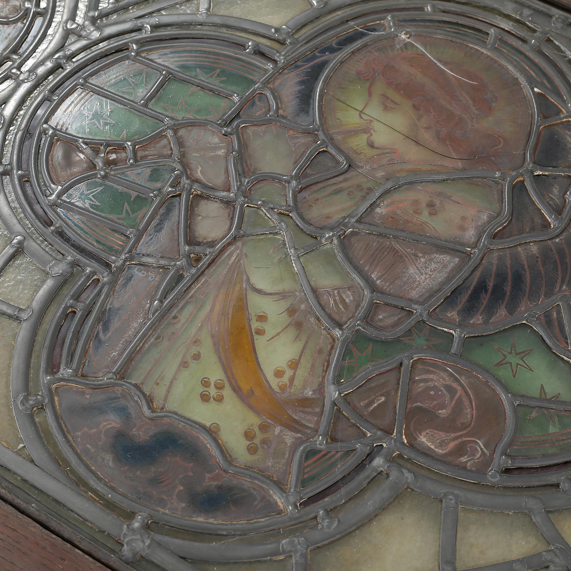 A lead glass windows, made around year 1900.