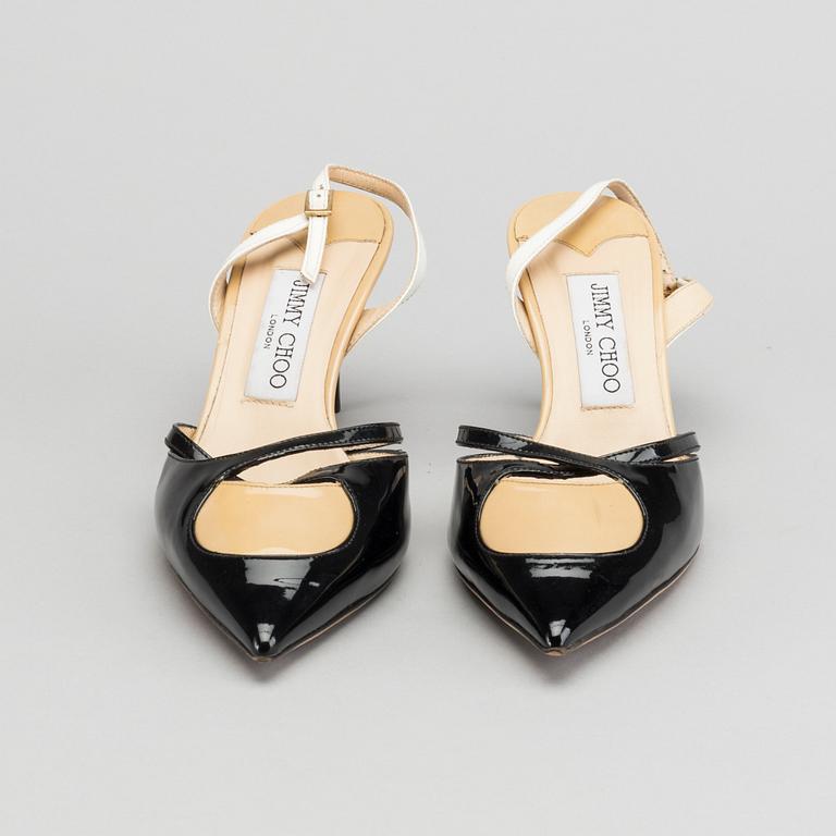 A pair of Jimmy Choo slingback shoes Italian size 38.