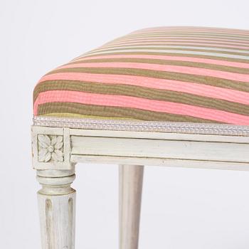 A set of ten Gustavian chairs by E. Öhrmark (master in Stockholm 1777-1813).