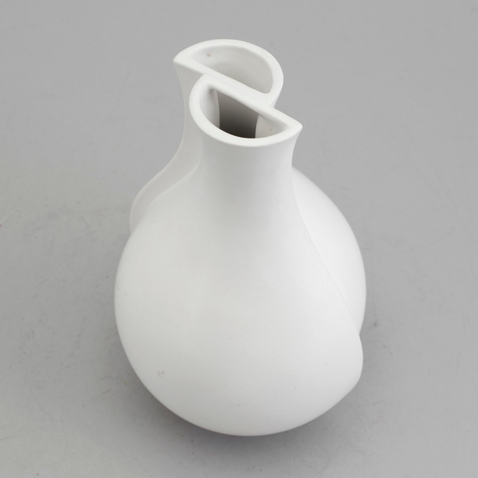 A  vas by WILHELM KÅGE,"Surrea" Carrara goods, Gustavsberg 1900th.