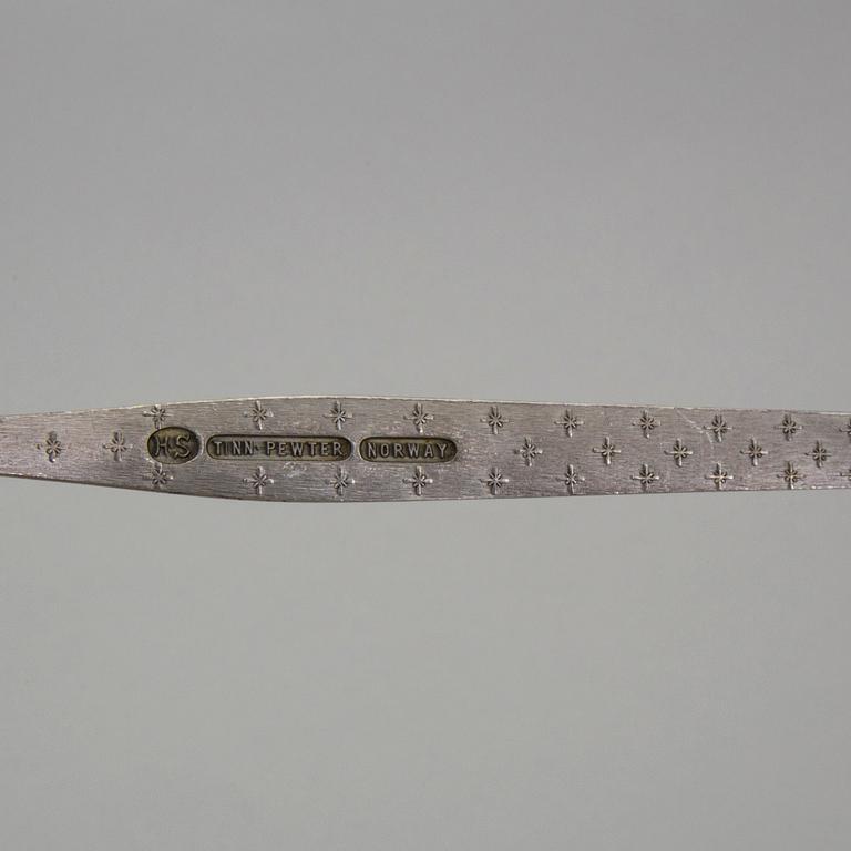 BESTICK, 109 delar, tenn och rostfritt stål, Hardanger, Norge, 1970-tal.