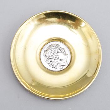Five silver plates by Ilias Lalagounis, Greece.