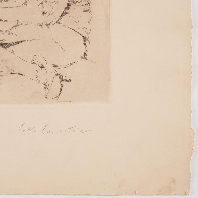 Lotte Laserstein, "Die Malerin und Traute Rose zeichnend".