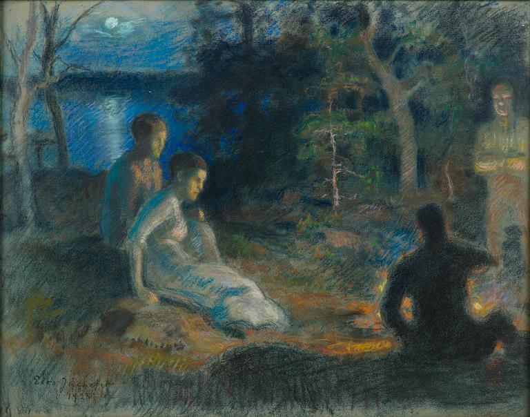 Eero Järnefelt, Seurue rannalla.