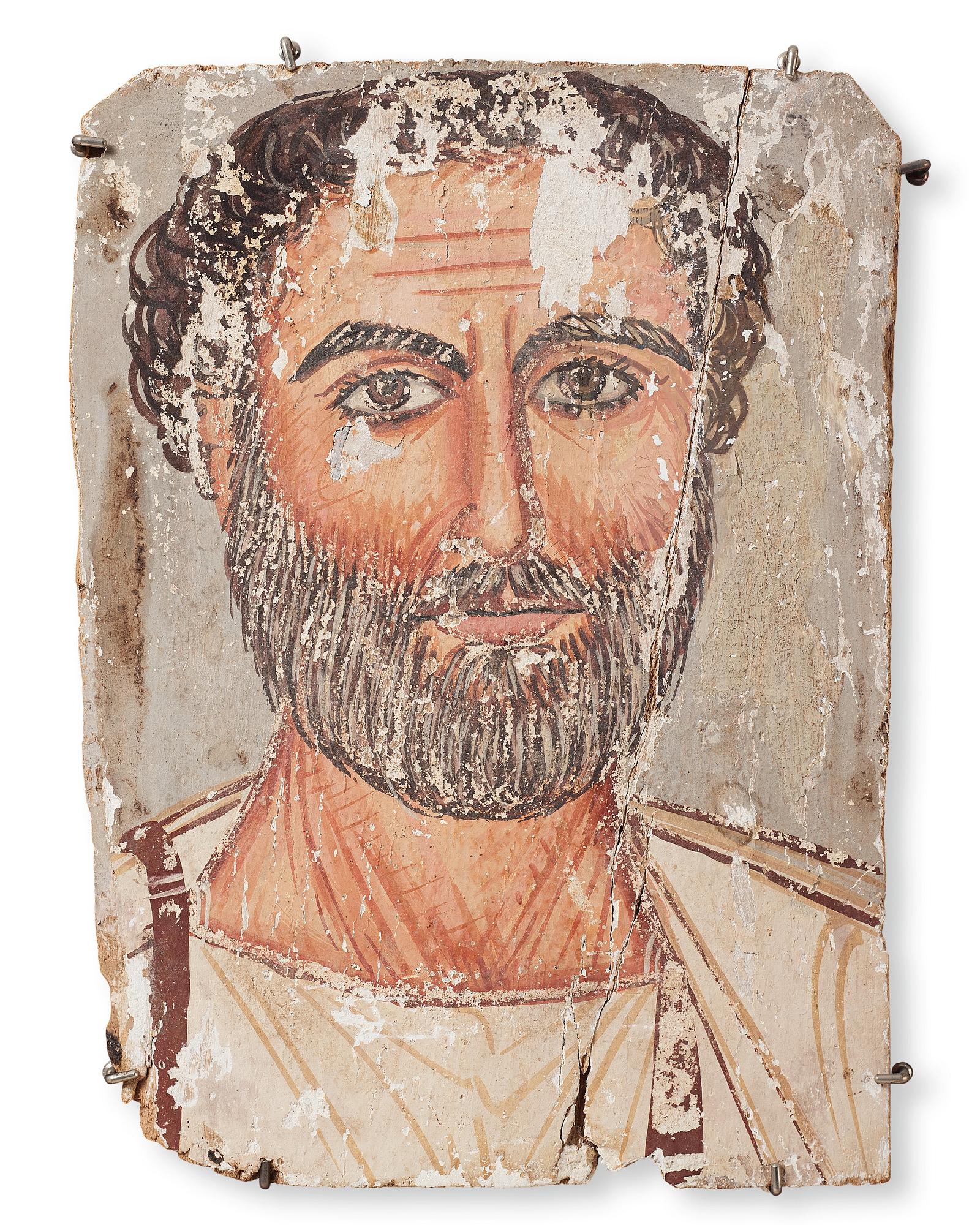 Del av kista, Egypten, Romersk period ca år 126-251 e Kr.