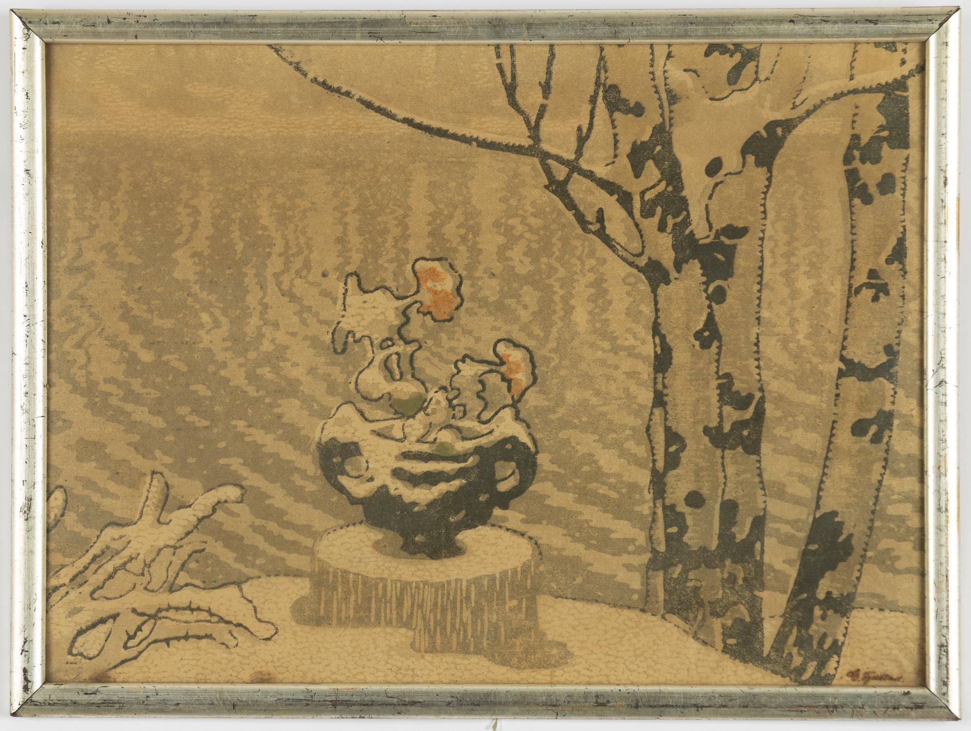 Gustaf Fjaestad, Urn in Snow.