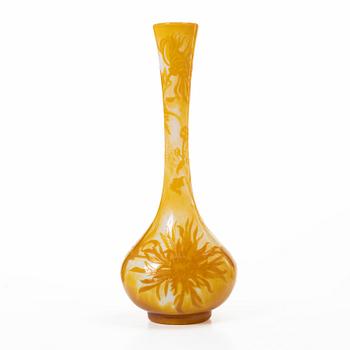 Emile Gallé, an Art Nouveau cameo glass vase, Nancy, France.