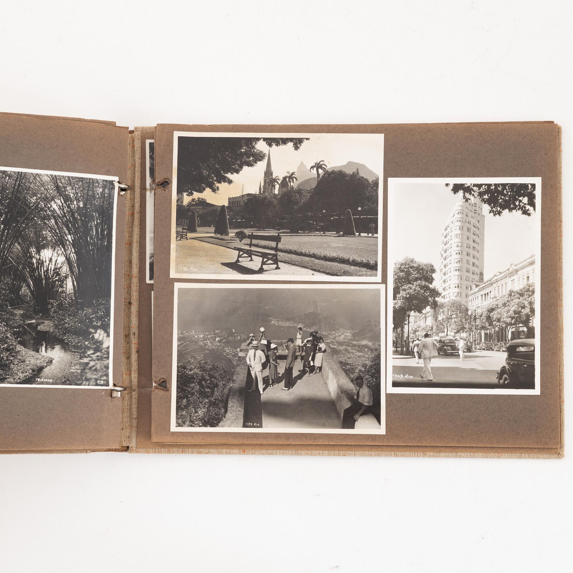 Eight parts memorabilia from the Swedish American Line.