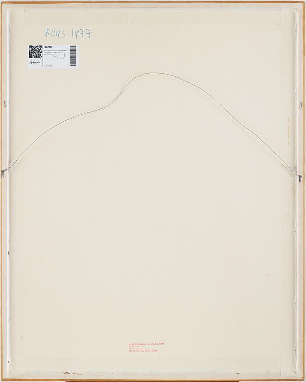 Philip von Schantz, färglitografi, signerad och daterad -77, provtryck.