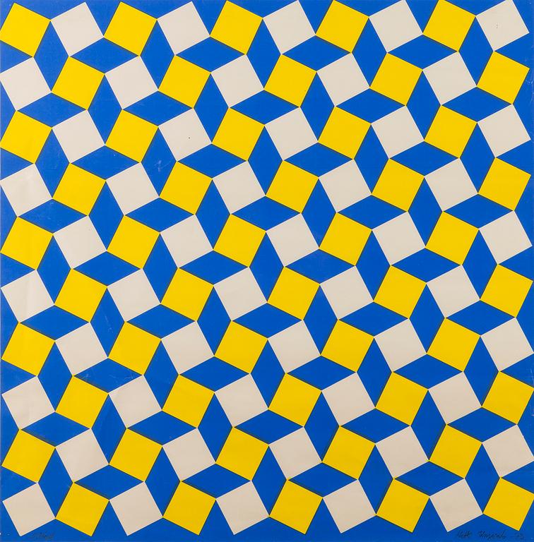 MATTI KUJASALO, serigrafia, signeerattu, päivätty -72 ja numeroitu 50 kpl.