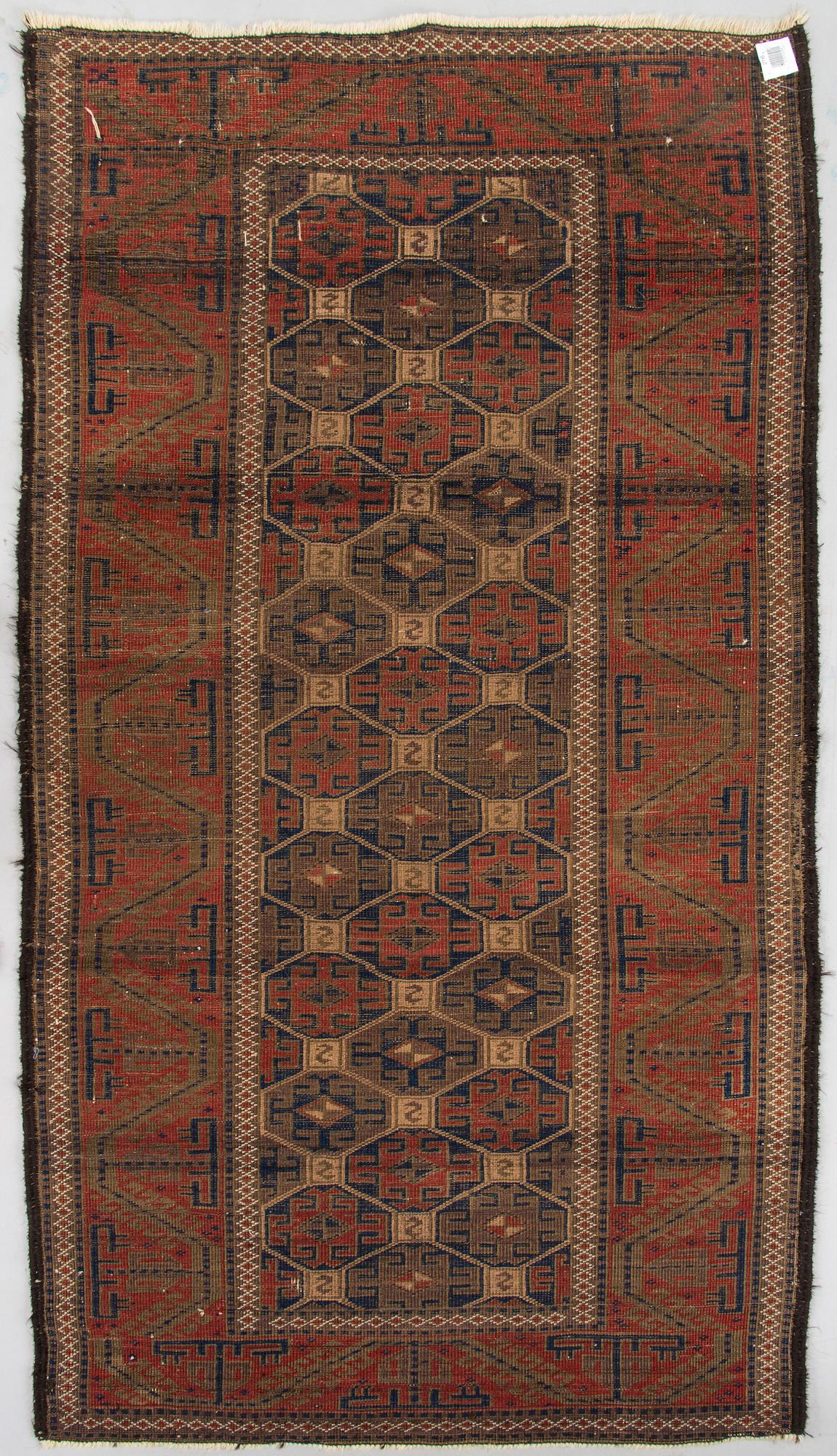 A carpet, Persian, Beluch, antique. Ca. 162 x 92 cm.