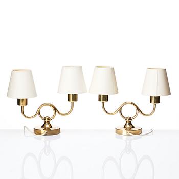 Josef Frank, a pair of 'model 2483' table lamps, Svenskt Tenn, Sweden 1950s.