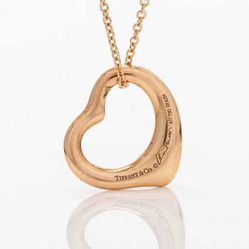 Tiffany & Co, Elsa Peretti, kaulakoru, "Open Heart", 18K ruusukultaa.