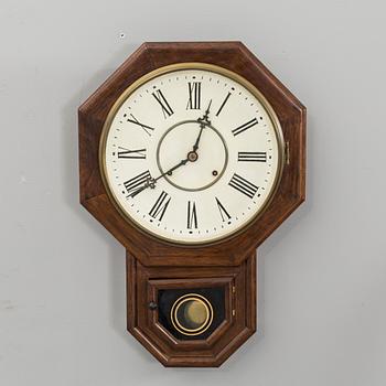 A wall clock, Waterbury Clock C&O, 19/20th century,