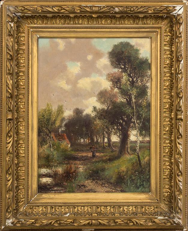 ABRAHAM II HULK, olja på duk, signerad A Hulk junior.