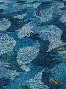 Judith Johansson, MATTA. "Vågspel". Flossa. 253 x 183,5 cm. Signerad JJ.