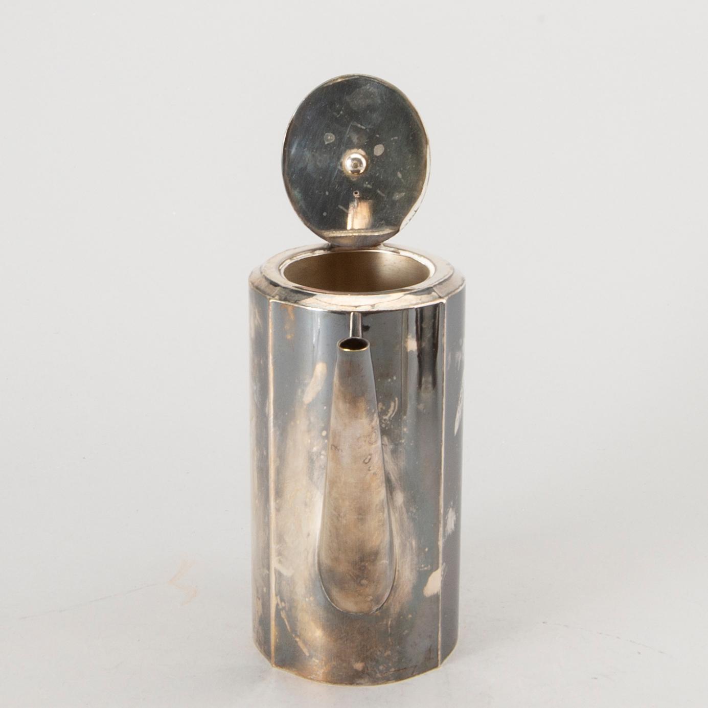 WÜRTTEMBERGISCHE METALLWARENFABRIK (WMF), kaffeservis, 3 delar, nysilver, Tyskland.