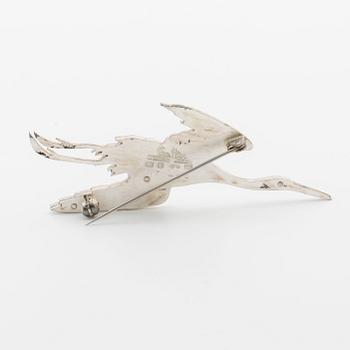 WIWEN NILSSON, brosch, silver, Lund 1970,
