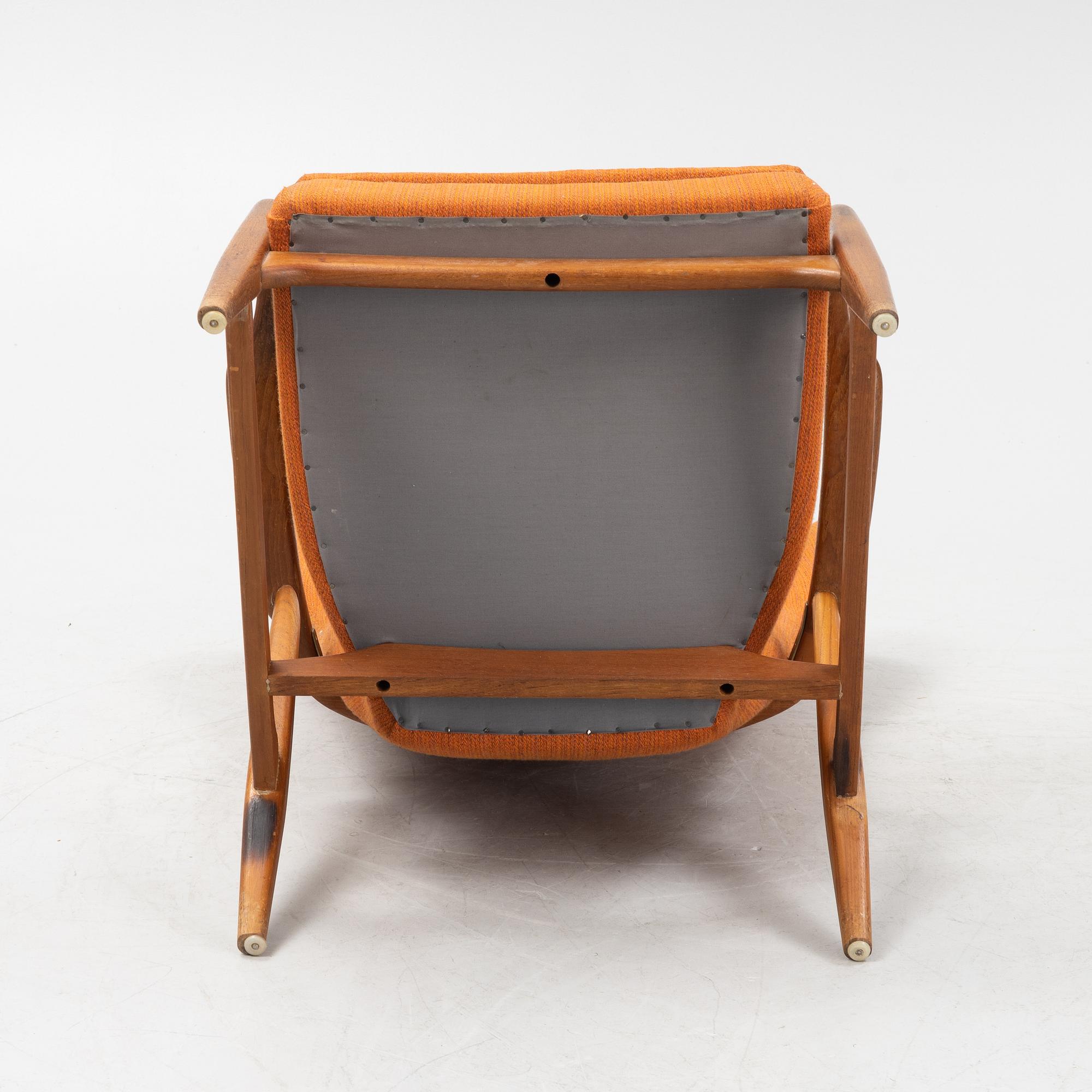 Ib Madsen & Hans Henry SChubell, a 'MS 4 High' armchair, Madsen & Schubell Co, Denmark, 1940's/50's.
