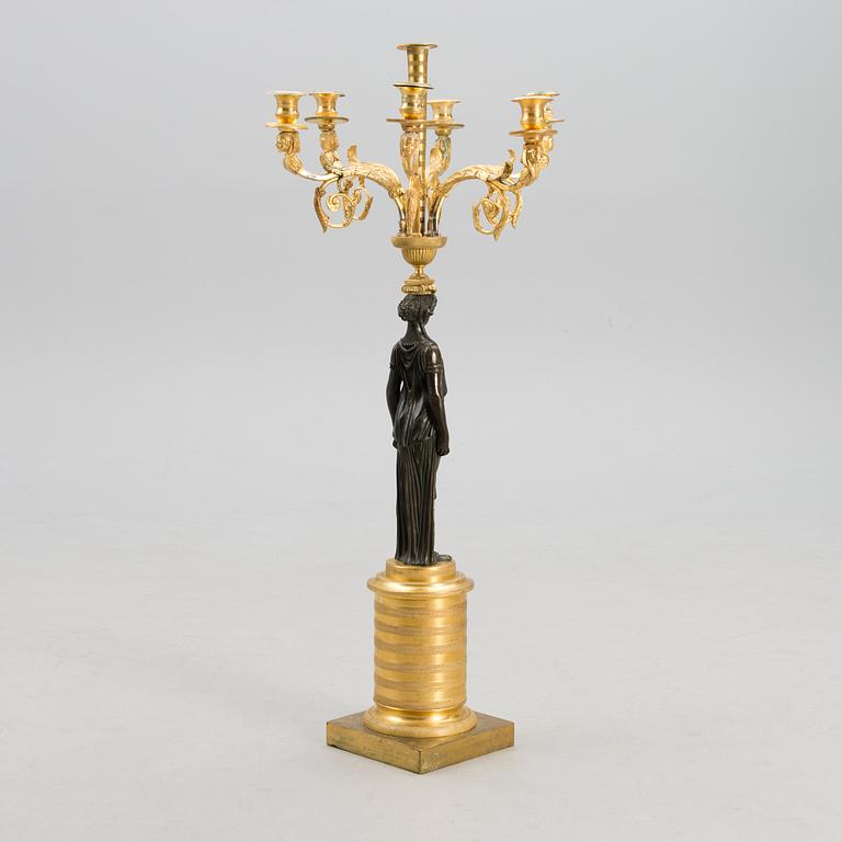 A RUSSIAN ORMOLU CANDELABRA, early 19th century.