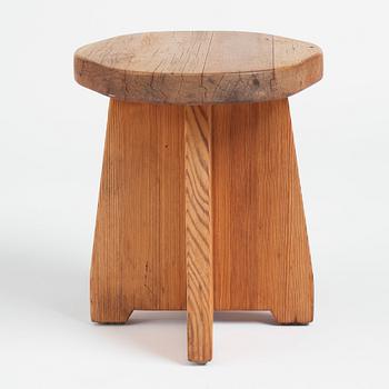 David Rosén, a pine stool 'Berga', Nordiska Kompaniet, Sweden 1930-1940s.