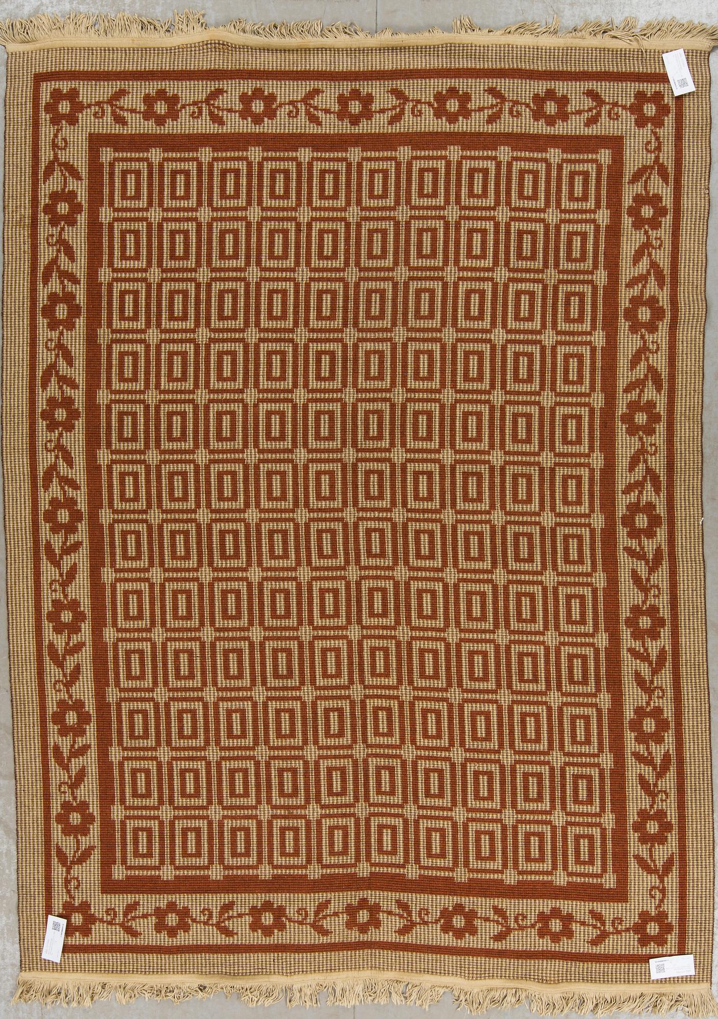 MATTA, dubbelsidig. 1900-talets mitt. Ca 277 x 168 cm.