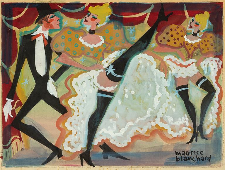 Maurice Blanchard, "Montmartre Le Moulin Rouge de CanCan".