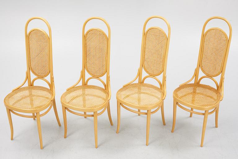 Thonet, 4 st stolar, samtida tillverkning.