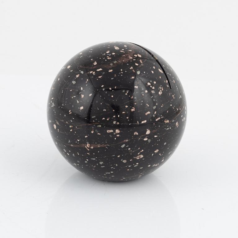 A porphyry paper weight , 20th Century.