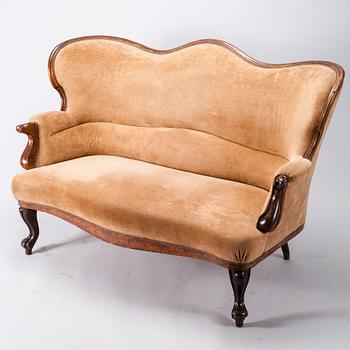 SOFFA, rokokostil, 1800-talets slut.