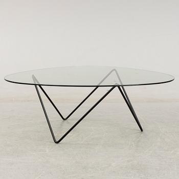 A 'Pedera' glass top coffee table by Corsini & Millet for Gubi.