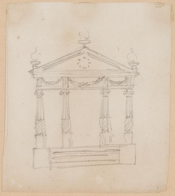 A set of four 18th/19th cent drawings.