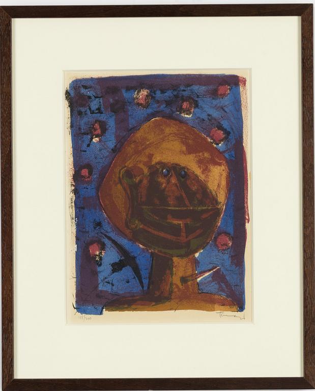 Rufino Tamayo, "Cabeza con pájaros".