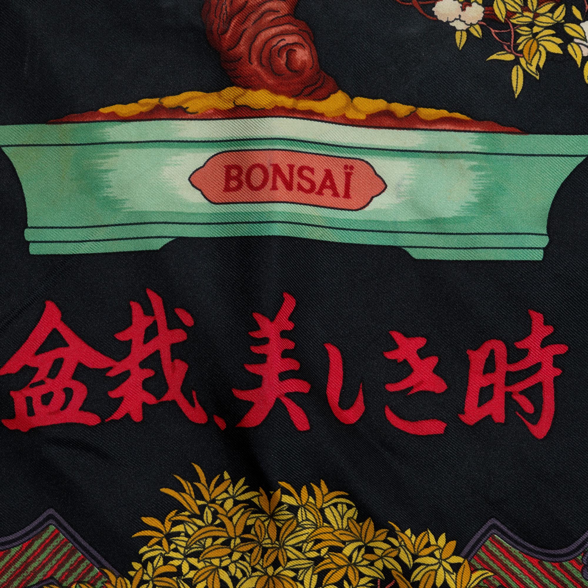 Hermès, scarf, "Les Beaux Jours de Bonsai".