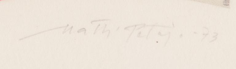 MATTI PETÄJÄ, träsnitt, signerat och daterad -73, numrerat 12/99.