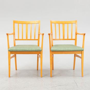 Carl Malmsten, a pair of 'Talavid' chairs, O.H. Sjögren, second half of the 20th Century.