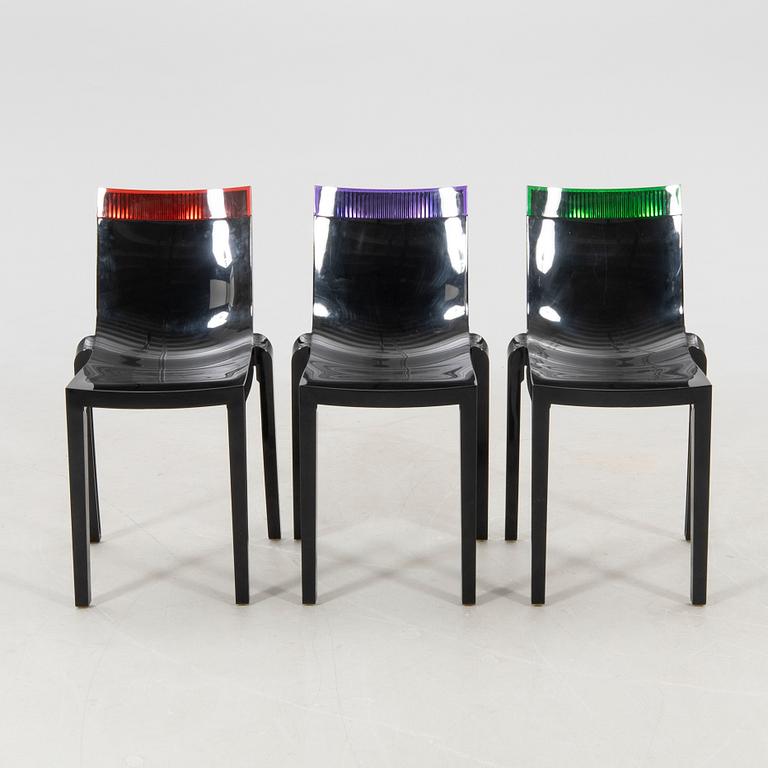 Chairs, 5 pcs "Hi cut", Kartell, 21st century.