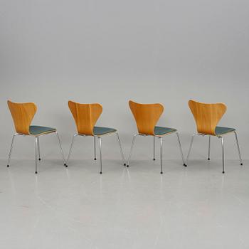 STOLAR, 4 st, "Sjuan", Arne Jacobsen, Fritz Hansen, 1996.