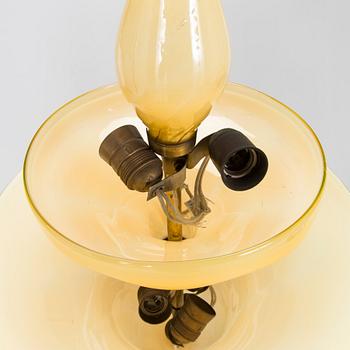 Paavo Tynell och Gunnel Nyman, taklampa, Köklax Glasbruk,  / Taito  1930-tal.