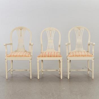 MATGRUPP 8 dlr gustaviansk stil 1900-talets mitt.